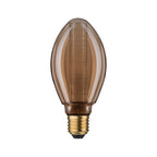 Paulmann LED Vintage-Birne B75 Inner Glow E27 Gold mit Innenkolben Ringmuster dimmbar