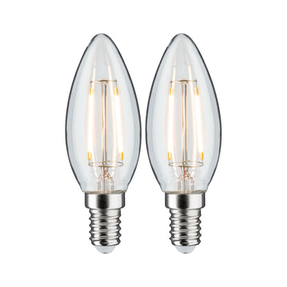 Paulmann LED Kerze Filament 2er-Pack E14 230V 2x250lm 2x2,7W 2700K  Klar