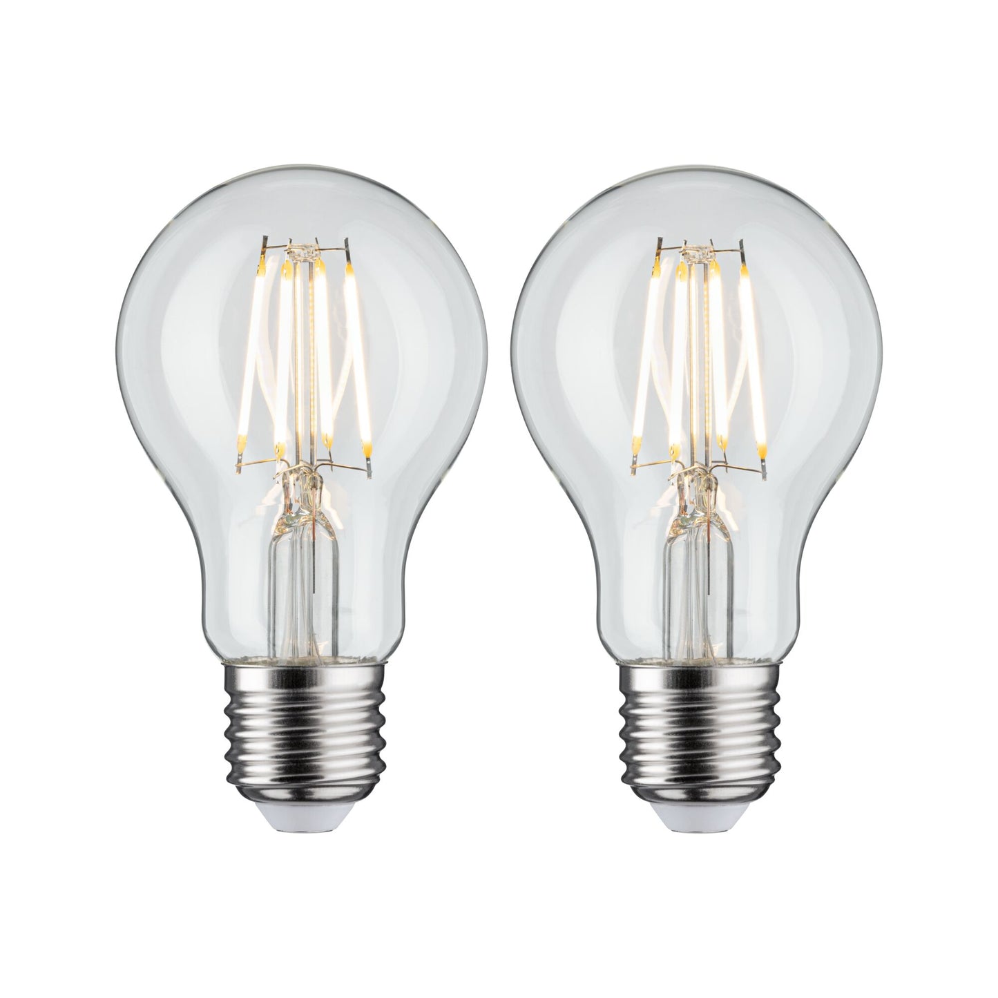 Paulmann LED Birne Filament 2er-Pack E27 230V 2x470lm 2x5W 2700K  Klar