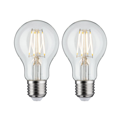 Paulmann LED Birne Filament 2er-Pack E27 230V 2x470lm 2x5W 2700K  Klar