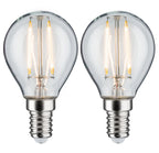 Paulmann LED Tropfen Filament 2er-Pack E14 230V 2x250lm 2x2,7W 2700K  Klar