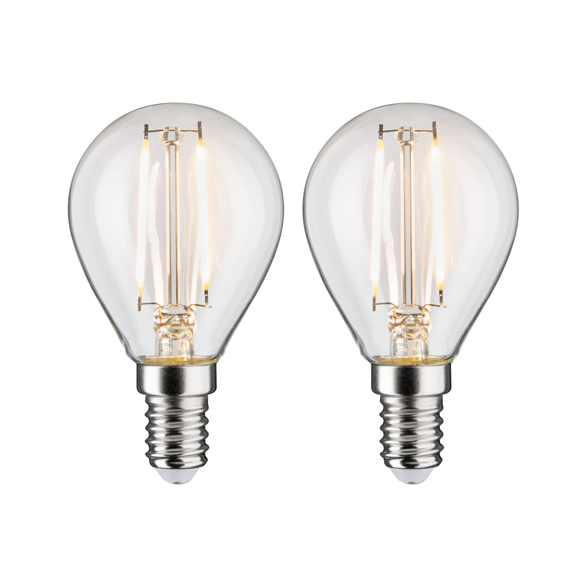 Paulmann LED Tropfen Filament 2er-Pack E14 230V 2x250lm 2x2,7W 2700K  Klar