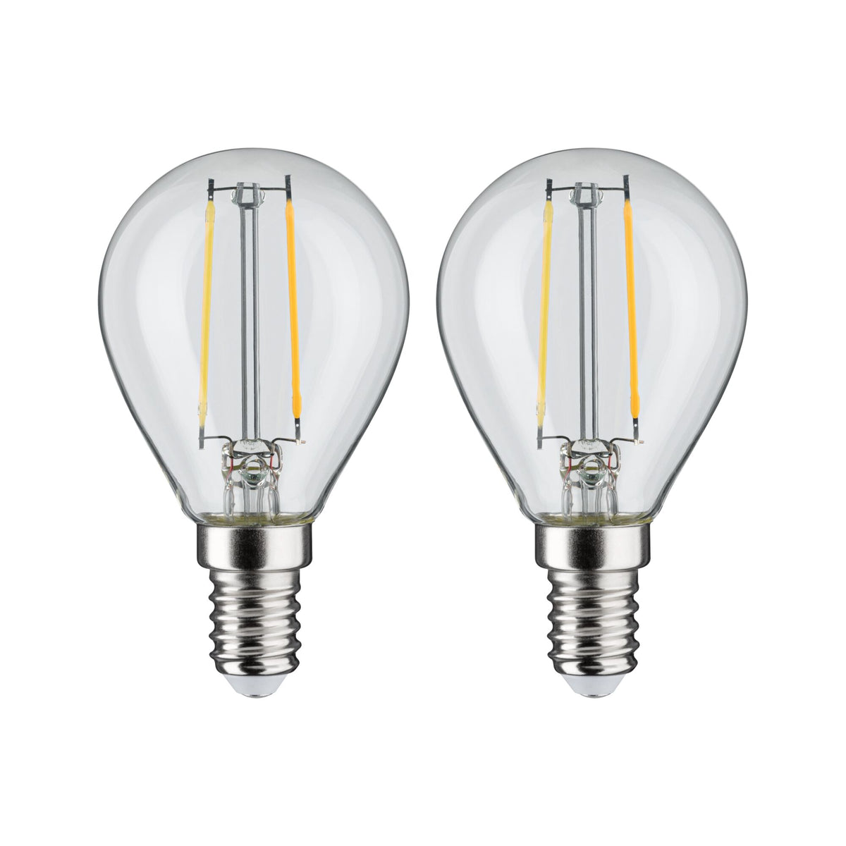 Paulmann LED Tropfen Filament 2er-Pack E14 230V 2x250lm 2x2,7W 2700K  Klar