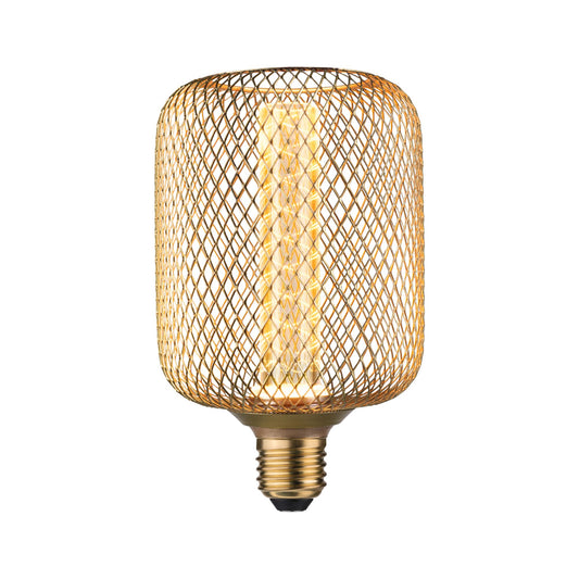 Paulmann Metallic Glow Standard 230V LED Leuchtmittel Zyl Spiral E27 230V 200lm 4,2W 1800K  Messing
