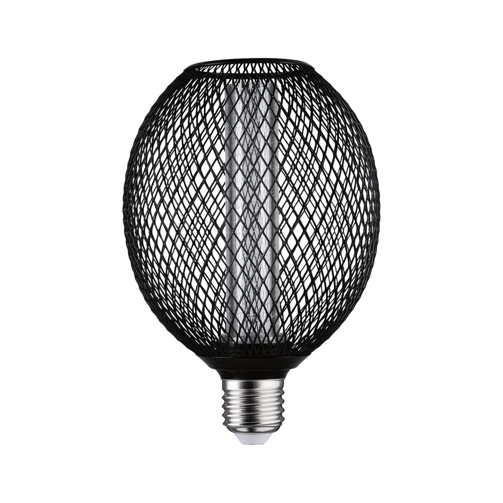 Paulmann Metallic Glow Standard 230V LED Globe Spiral E27 230V 200lm 4,2W 1800K  Schwarz