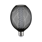 Paulmann Metallic Glow Standard 230V LED Globe Spiral E27 230V 200lm 4,2W 1800K  Schwarz