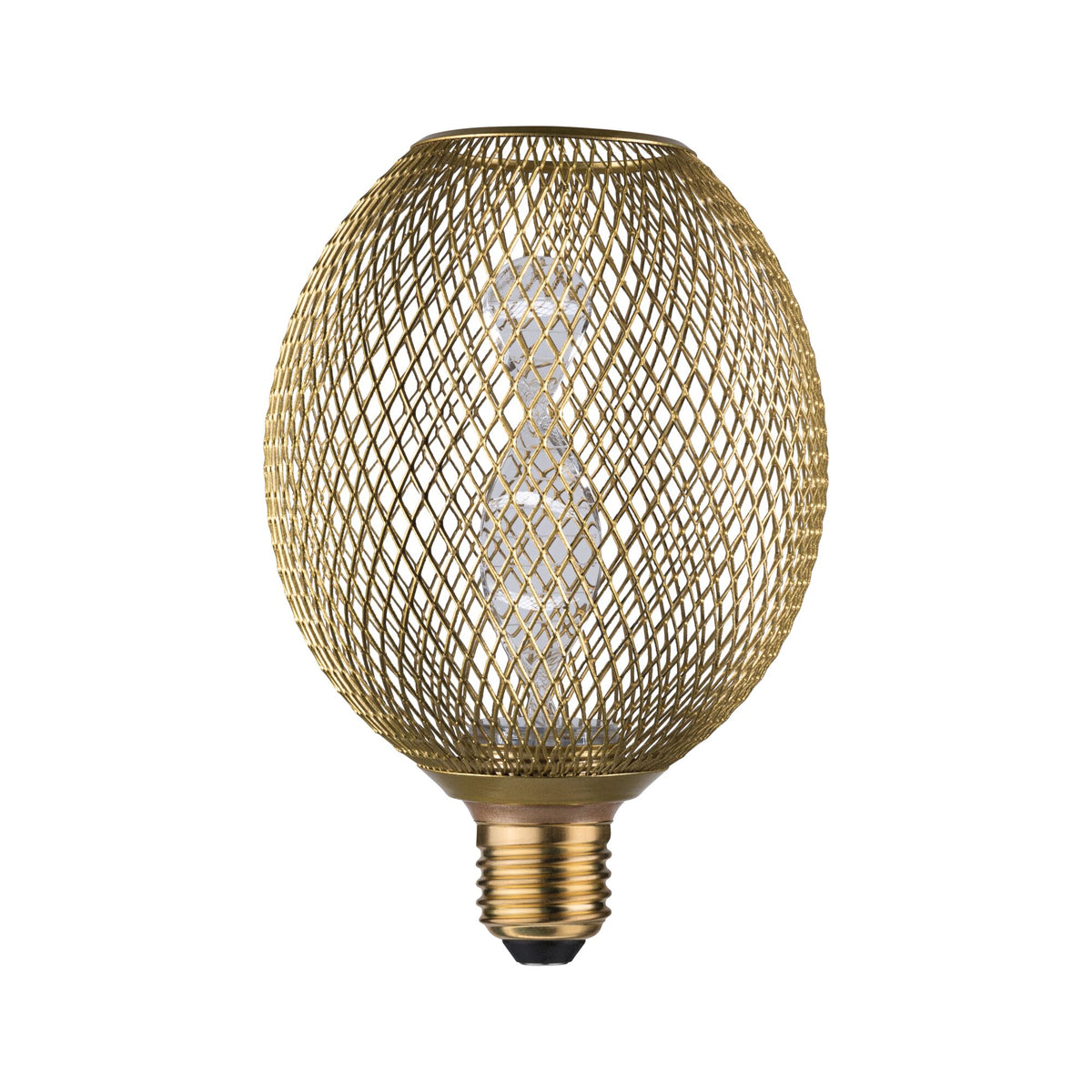 Paulmann Metallic Glow Standard 230V LED Globe Helix E27 230V 130lm 3,5W 1800K  Messing