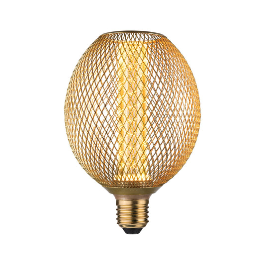 Paulmann Metallic Glow Standard 230V LED Globe Spiral E27 230V 200lm 4,2W 1800K  Messing