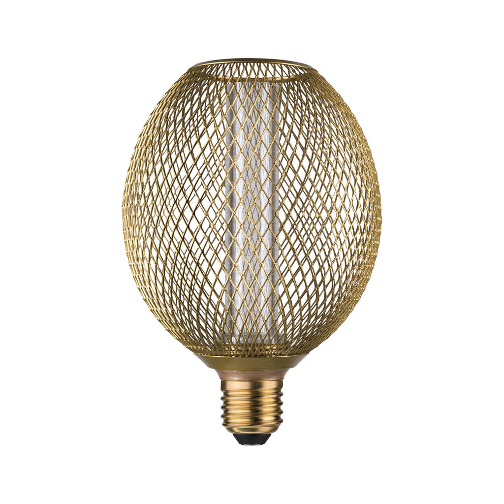 Paulmann Metallic Glow Standard 230V LED Globe Spiral E27 230V 200lm 4,2W 1800K  Messing