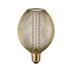 Paulmann Metallic Glow Standard 230V LED Globe Spiral E27 230V 200lm 4,2W 1800K  Messing