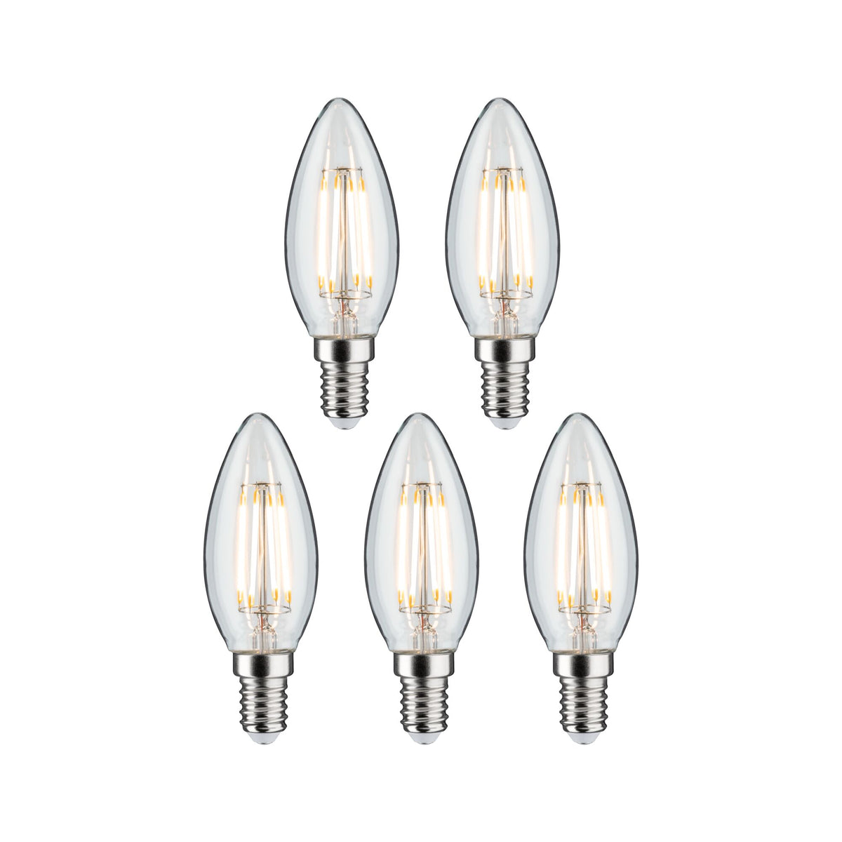 Paulmann Filament 230V LED Kerze  5x470lm 5x4,8W 2700K  Klar