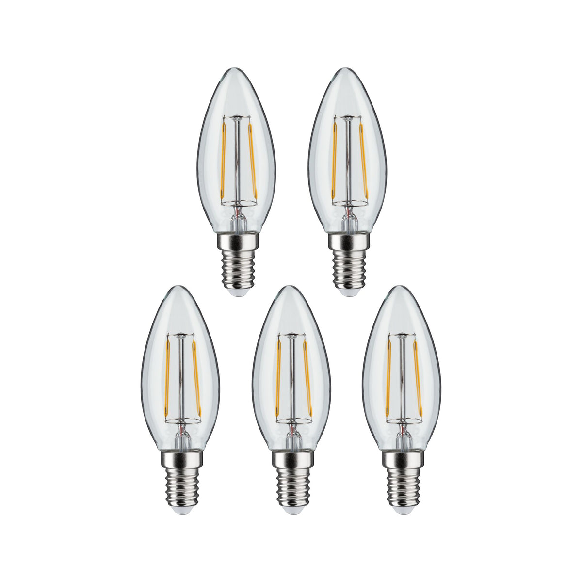 Paulmann Filament 230V LED Kerze  5x470lm 5x4,8W 2700K  Klar