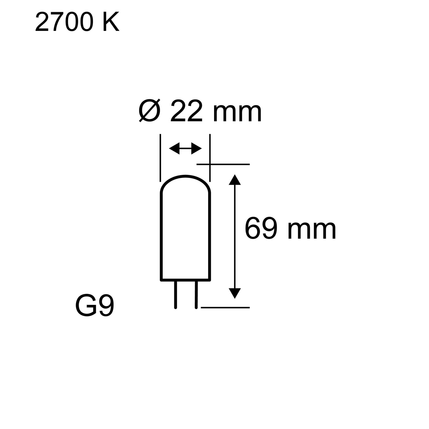 Paulmann Standard 230V LED Stiftsockel 1er-Set Dim 800lm 7,2W 2700K dimmbar Klar