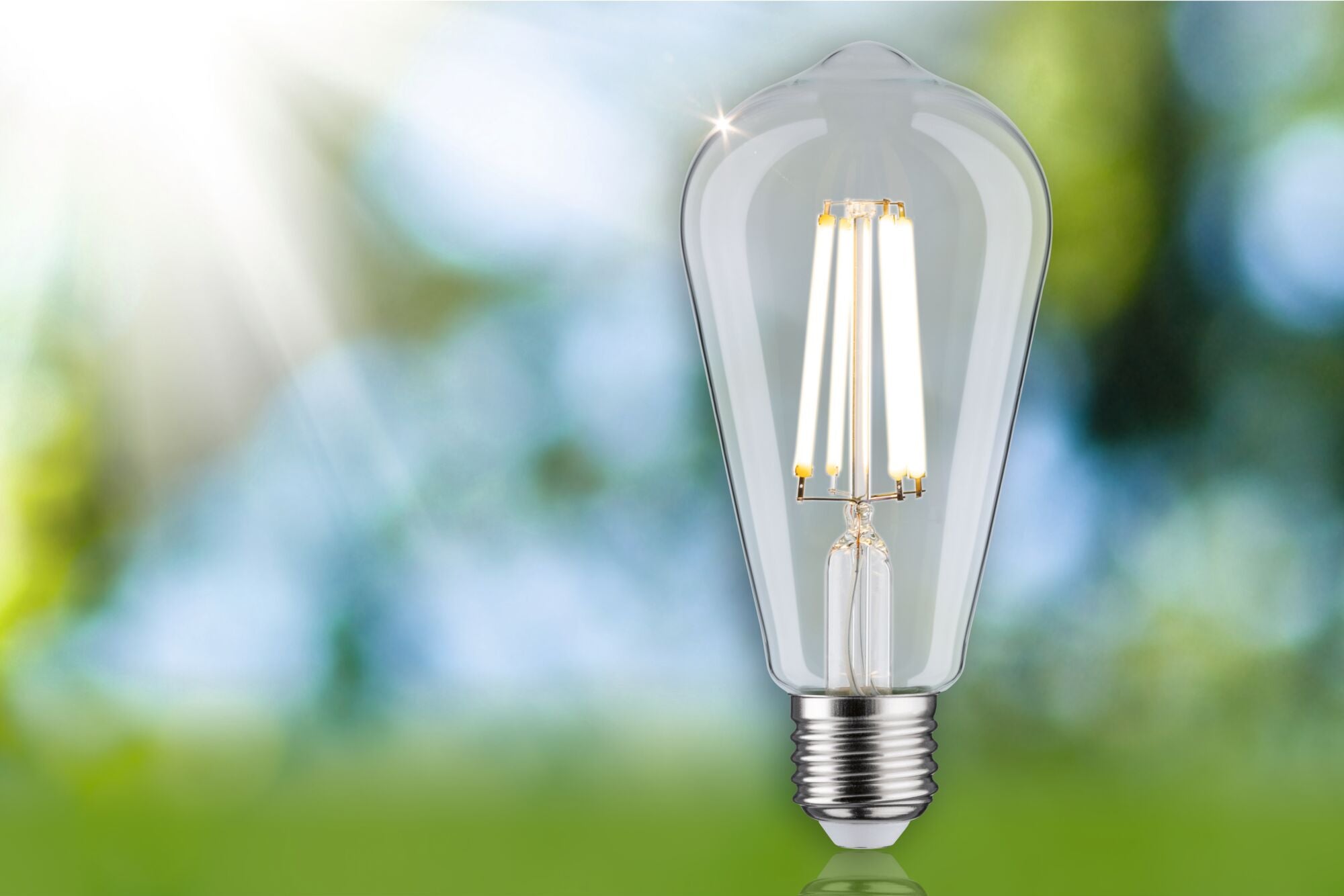 Paulmann Eco-Line Filament 230V LED Kolben 840lm 4W 4000K  Klar