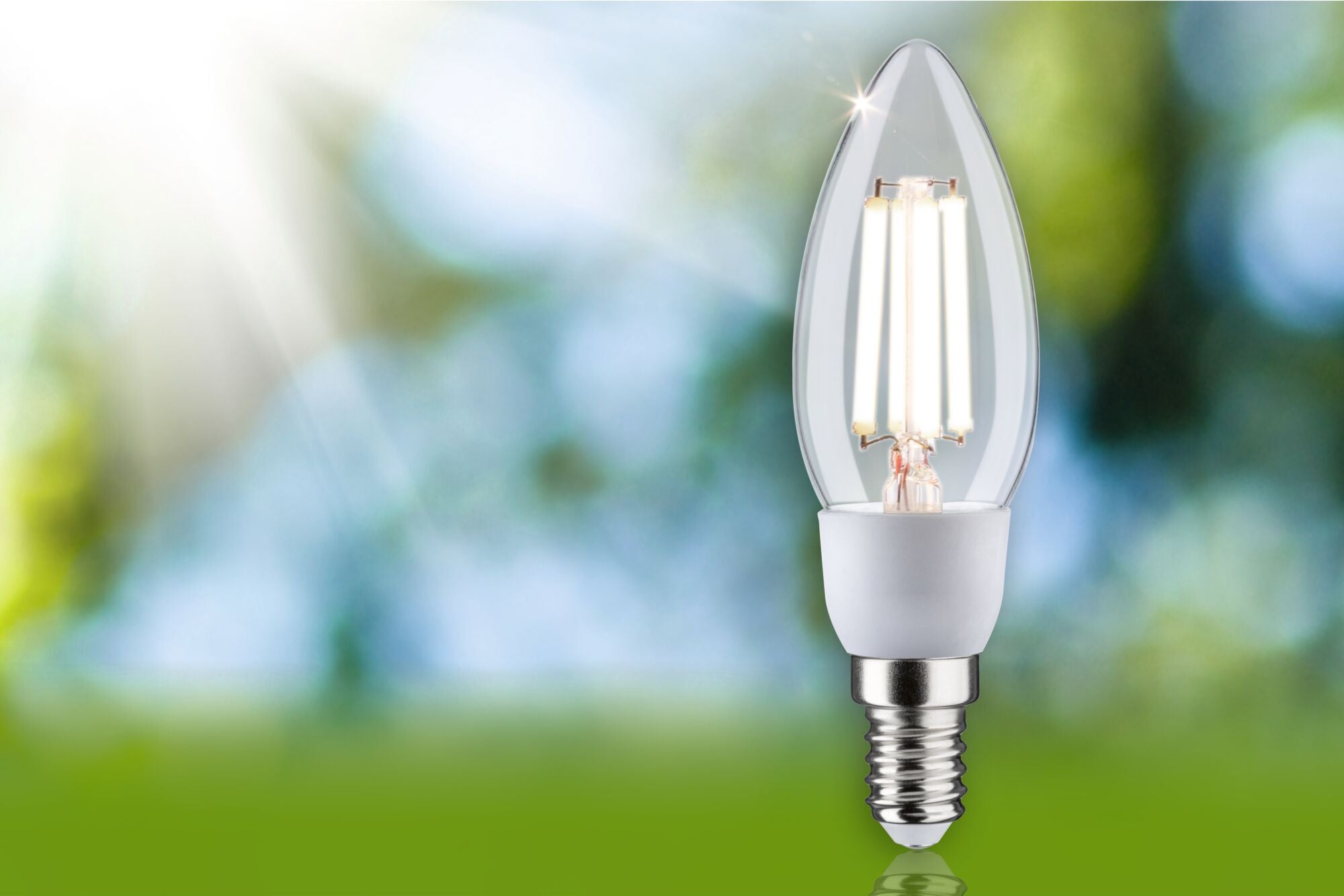 Paulmann Eco-Line Filament 230V LED Kerze 525lm 2,5W 4000K  Klar