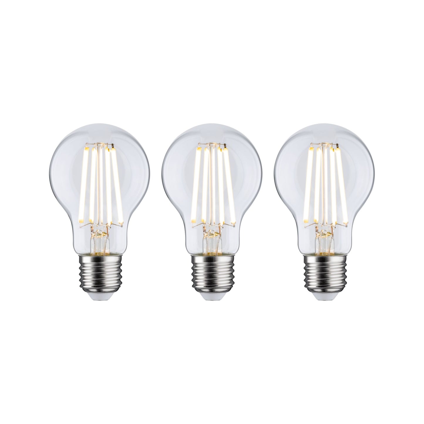 Paulmann Eco-Line Filament 230V LED Birne 3er-Set 3x840lm 3x4W 3000K  Klar