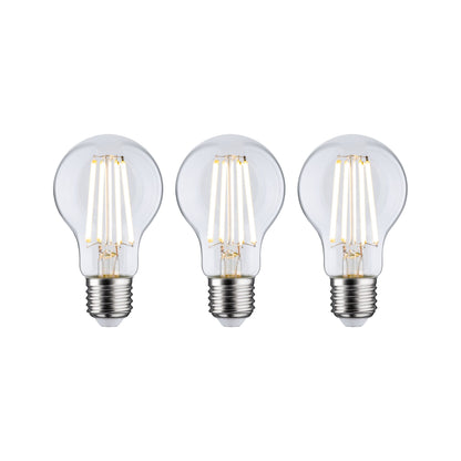 Paulmann Eco-Line Filament 230V LED Birne 3er-Set 3x840lm 3x4W 3000K  Klar