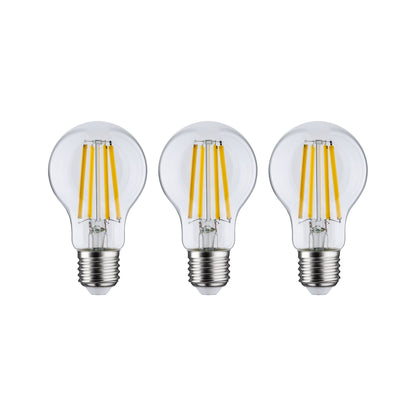 Paulmann Eco-Line Filament 230V LED Birne 3er-Set 3x840lm 3x4W 3000K  Klar