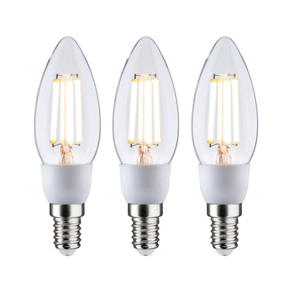 Paulmann Eco-Line Filament 230V LED Kerze 3x525lm 3x2,5W 3000K  Klar