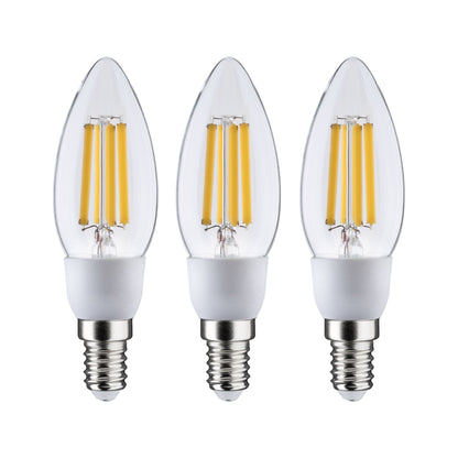Paulmann Eco-Line Filament 230V LED Kerze 3x525lm 3x2,5W 3000K  Klar