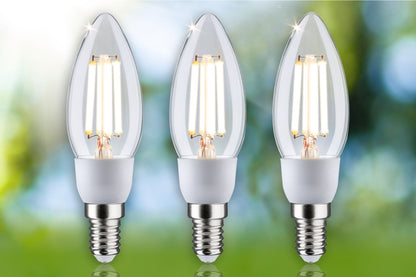Paulmann Eco-Line Filament 230V LED Kerze 3x525lm 3x2,5W 3000K  Klar