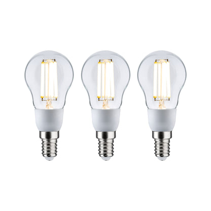 Paulmann Eco-Line Filament 230V LED Tropfen 3er-Set  100mm 3x525lm 3x2,5W 3000K  Klar