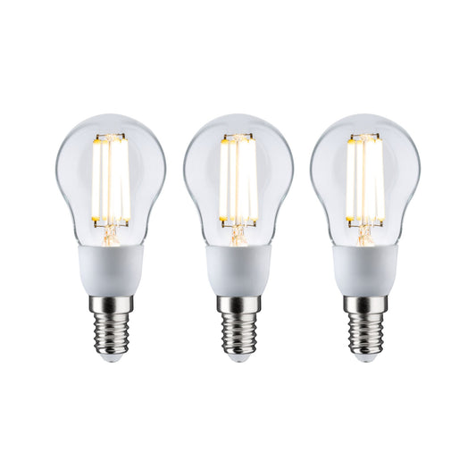 Paulmann Eco-Line Filament 230V LED Tropfen 3er-Set  100mm 3x525lm 3x2,5W 3000K  Klar