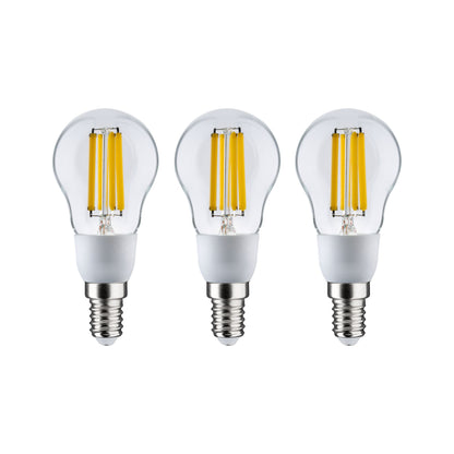 Paulmann Eco-Line Filament 230V LED Tropfen 3er-Set  100mm 3x525lm 3x2,5W 3000K  Klar