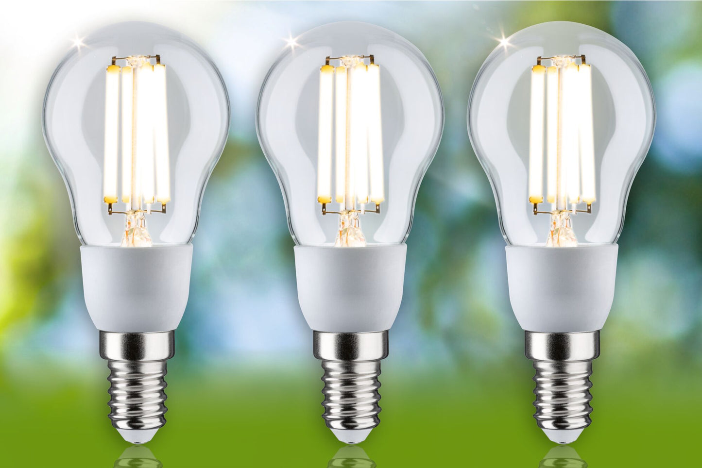 Paulmann Eco-Line Filament 230V LED Tropfen 3er-Set  100mm 3x525lm 3x2,5W 3000K  Klar