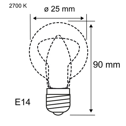 Paulmann Filament 230V LED Röhre 806lm 5,9W 2700K dimmbar Klar