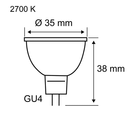 Paulmann Standard 12V LED Reflektor 345lm 4,2W 2700K  Silber