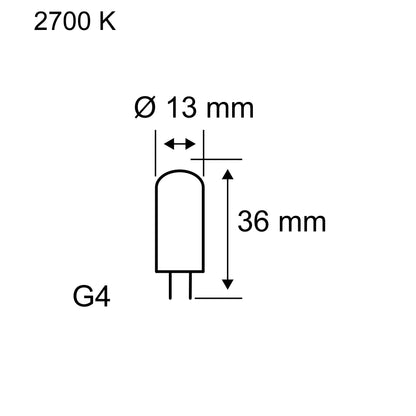 Paulmann Standard 12V LED Stiftsockel 3er-Set 3x200lm 3x1,8W 2700K  Klar