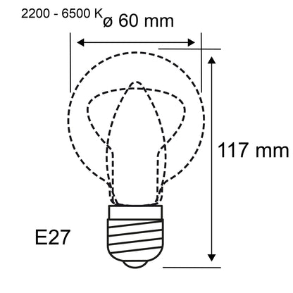 Paulmann Standard 230V LED Birne E27 Smart Home Zigbee 3.0  806lm 9W RGBW+ dimmbar Matt