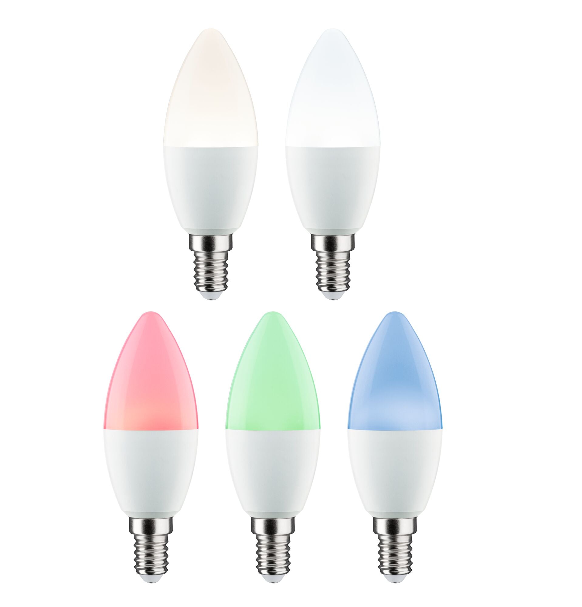 Paulmann Standard 230V LED Kerze E14 Smart Home Zigbee 3.0  470lm 5W RGBW+ dimmbar Matt