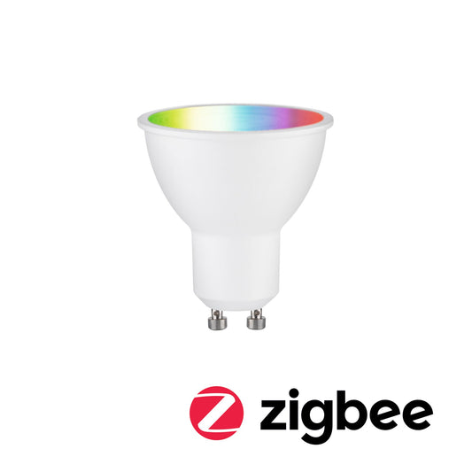Paulmann Standard 230V LED Reflektor GU10 Smart Home Zigbee 3.0  350lm 4,8W RGBW+ dimmbar Weiß matt