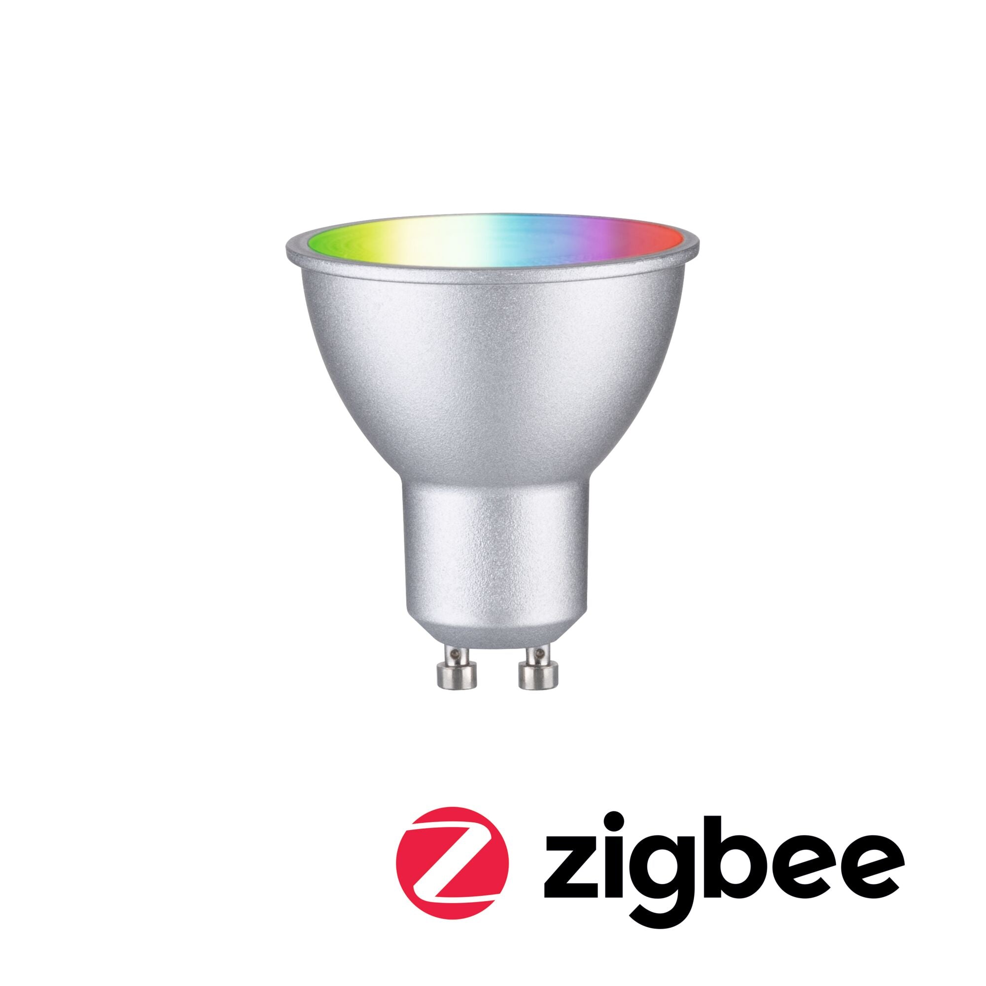 Paulmann Standard 230V LED Reflektor GU10 Smart Home Zigbee 3.0  350lm 4,8W RGBW+ dimmbar Chrom matt