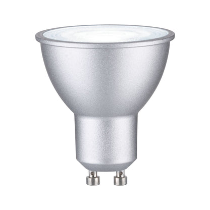 Paulmann Standard 230V LED Reflektor GU10 Smart Home Zigbee 3.0  350lm 4,8W RGBW+ dimmbar Chrom matt