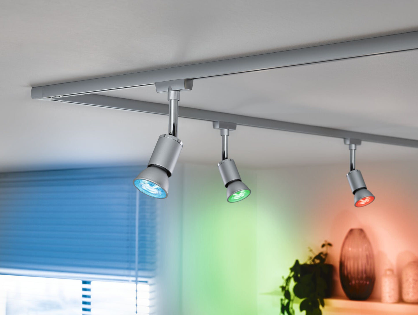 Paulmann Standard 230V LED Reflektor GU10 Smart Home Zigbee 3.0  350lm 4,8W RGBW+ dimmbar Chrom matt