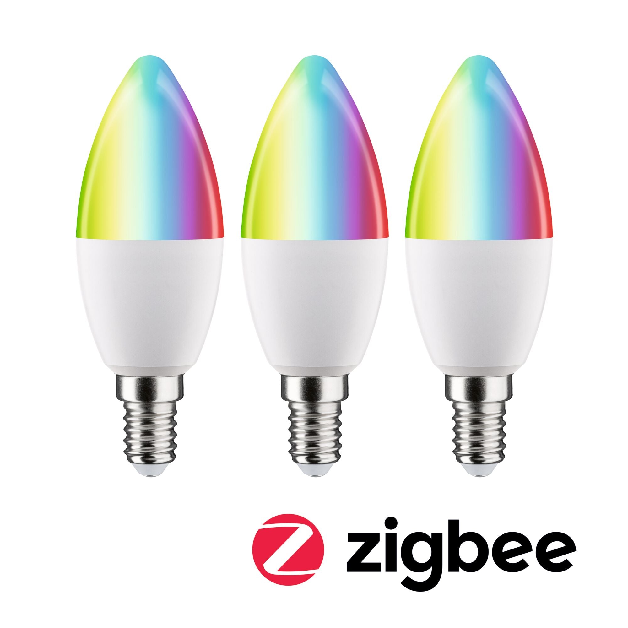 Paulmann Standard 230V LED Kerze E14 Smart Home Zigbee 3.0  3x470lm 3x5W RGBW+ dimmbar Matt