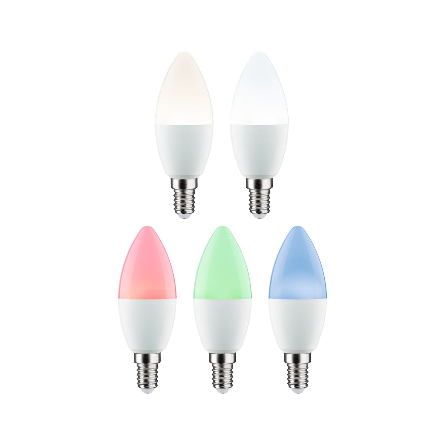 Paulmann Standard 230V LED Kerze E14 Smart Home Zigbee 3.0  3x470lm 3x5W RGBW+ dimmbar Matt