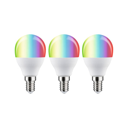 Paulmann Standard 230V LED Tropfen E14 Smart Home Zigbee 3.0  3x470lm 3x5W RGBW+ dimmbar Matt