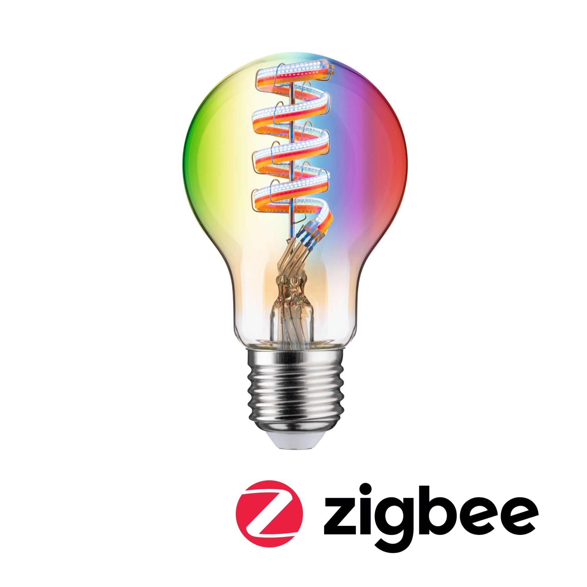 Paulmann Filament 230V LED Birne Smart Home Zigbee 3.0  470lm 6,3W RGBW+ dimmbar Gold