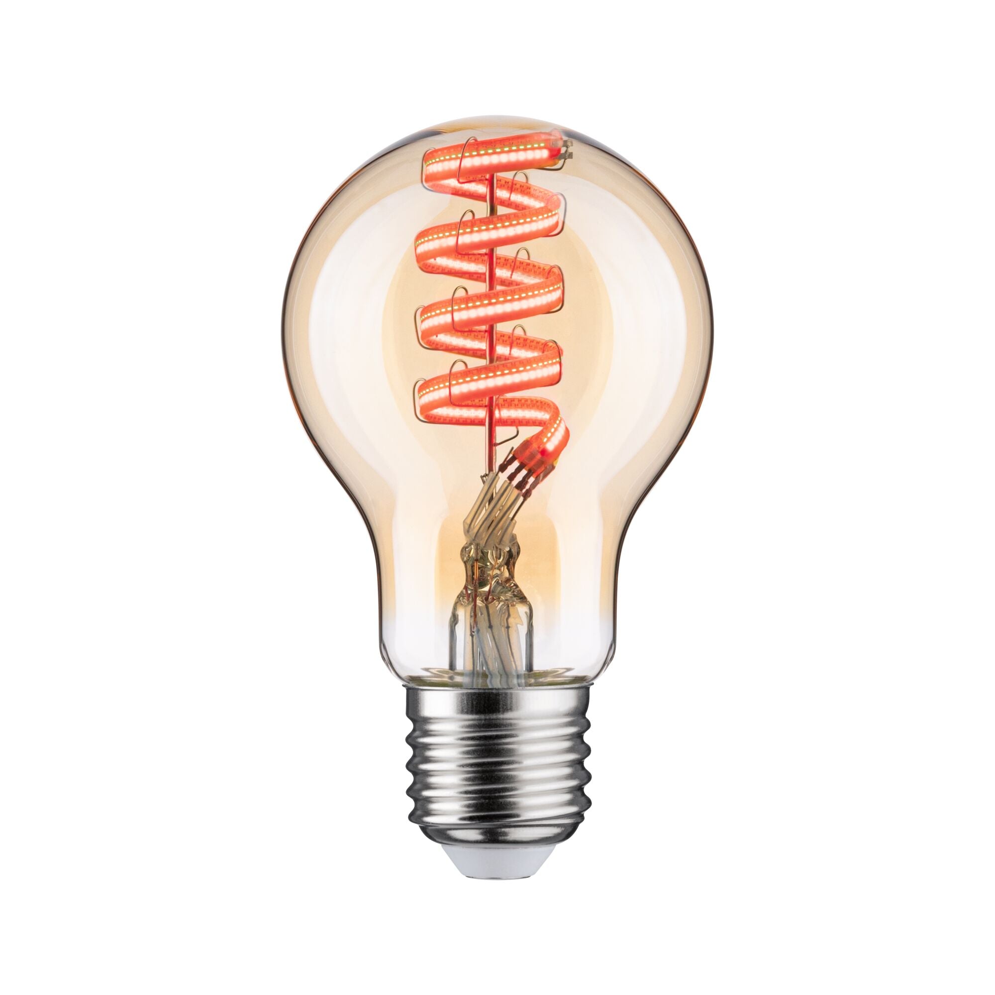 Paulmann Filament 230V LED Birne Smart Home Zigbee 3.0  470lm 6,3W RGBW+ dimmbar Gold