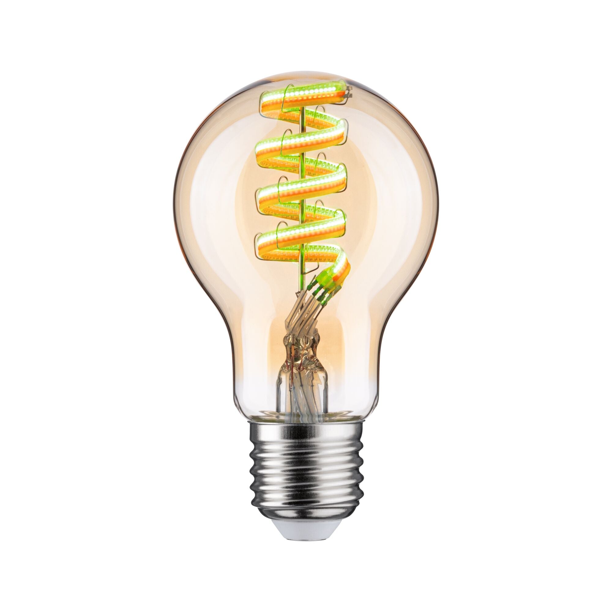 Paulmann Filament 230V LED Birne Smart Home Zigbee 3.0  470lm 6,3W RGBW+ dimmbar Gold
