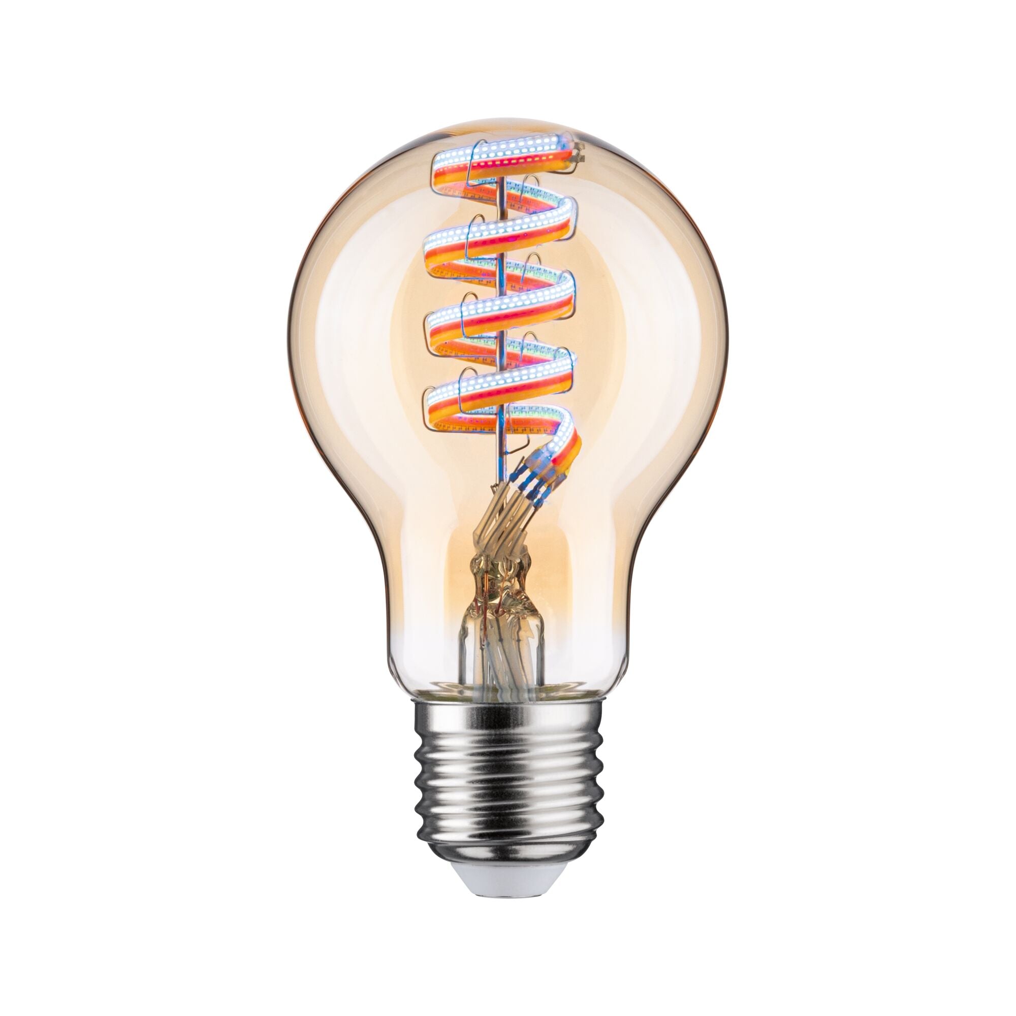 Paulmann Filament 230V LED Birne Smart Home Zigbee 3.0  470lm 6,3W RGBW+ dimmbar Gold