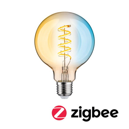 Paulmann Filament 230V LED Globe Smart Home Zigbee 3.0  600lm 7,5W Tunable White dimmbar Gold