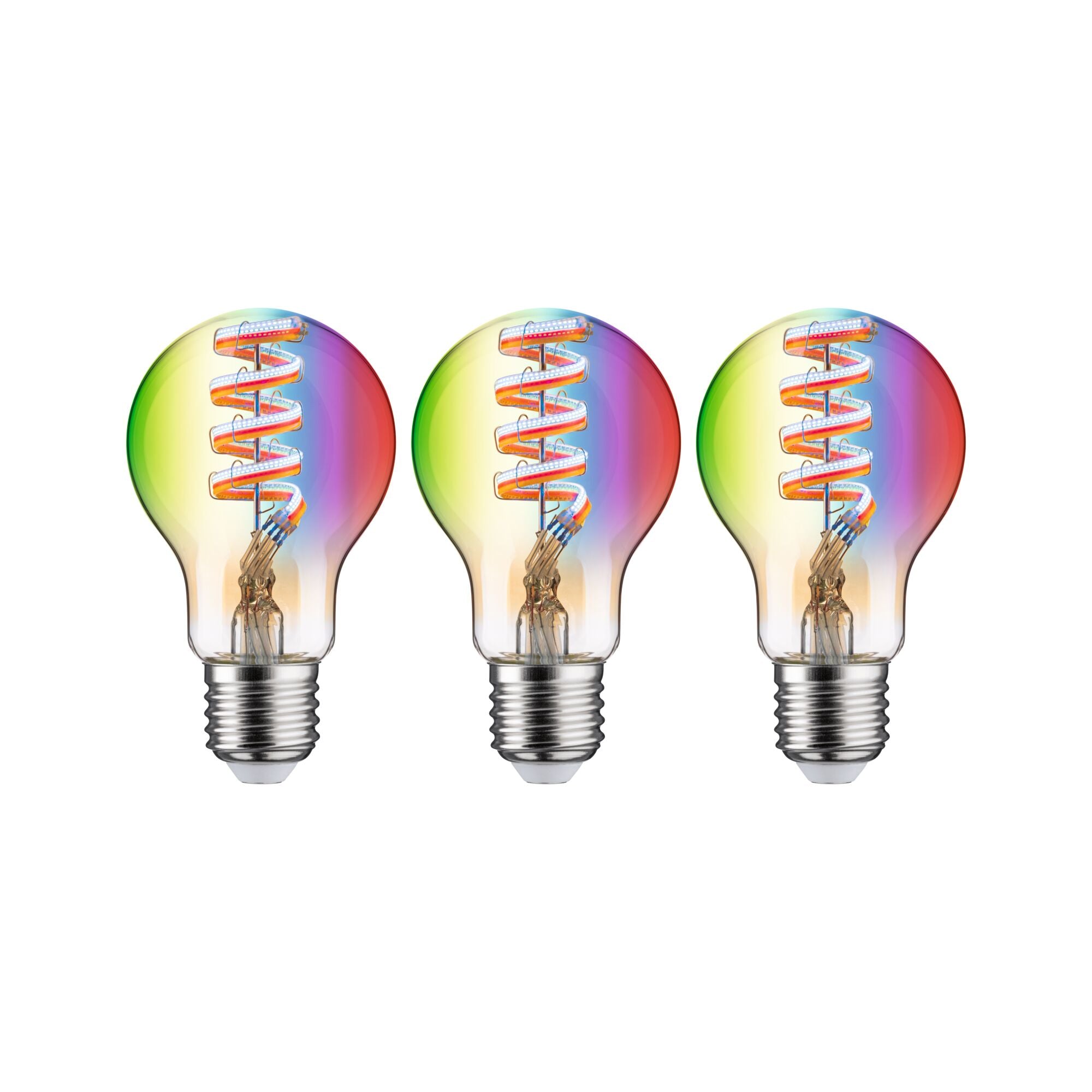 Paulmann Filament 230V LED Birne Smart Home Zigbee 3.0  3x470lm 3x6,3W RGBW+ dimmbar Gold