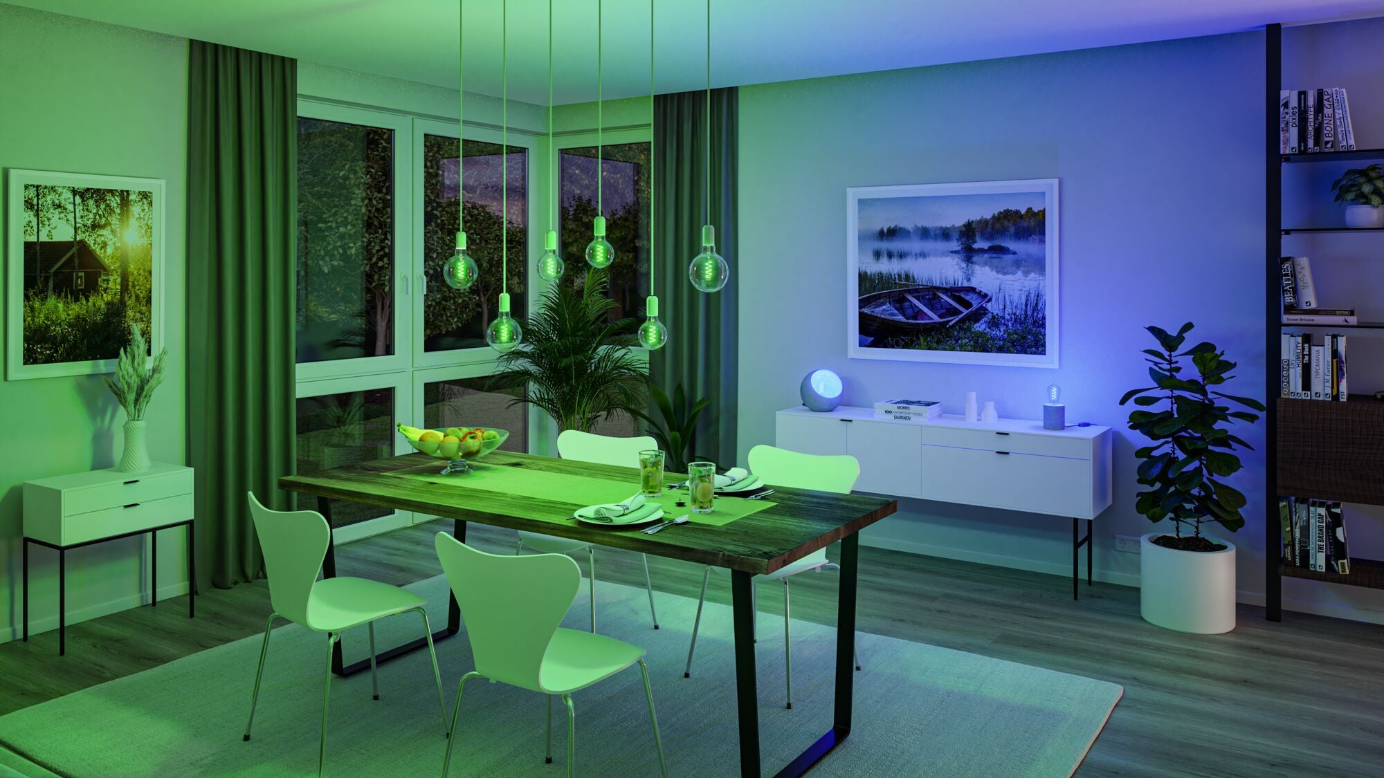 Paulmann Filament 230V LED Birne Smart Home Zigbee 3.0  3x470lm 3x6,3W RGBW+ dimmbar Gold