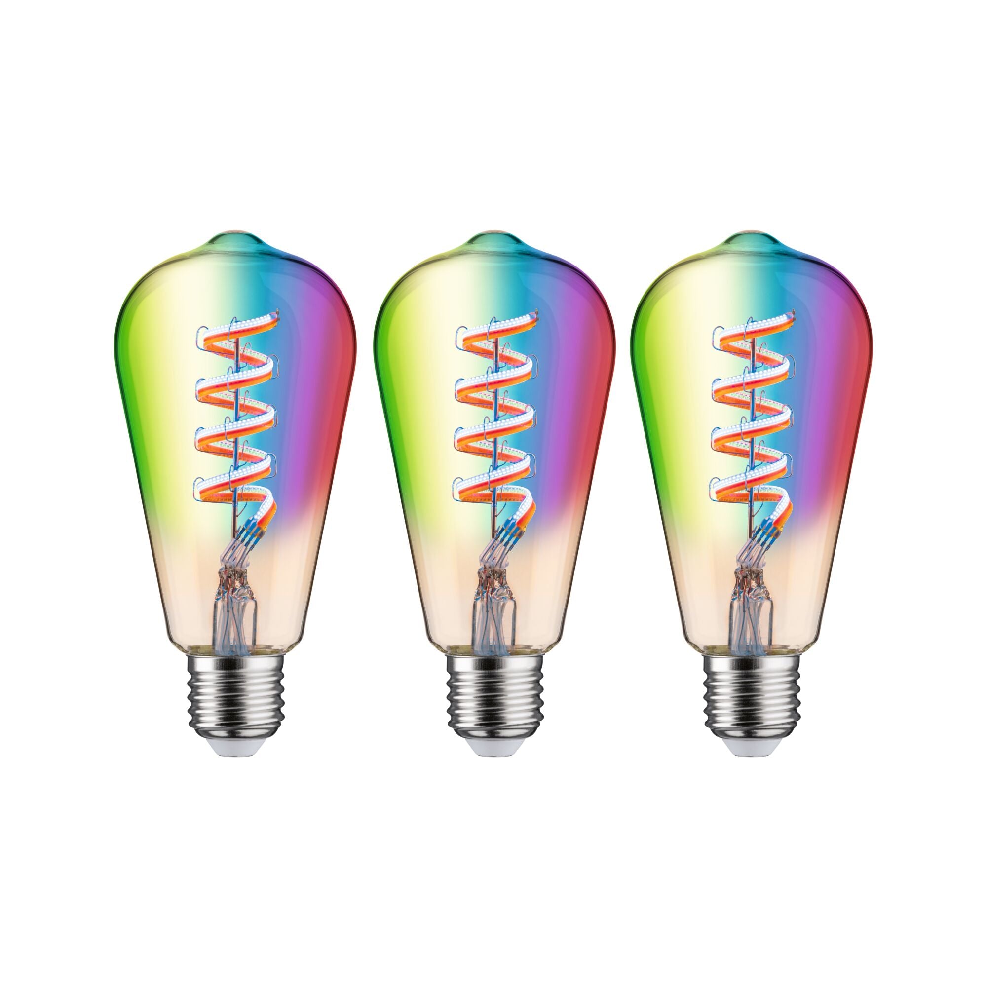 Paulmann Filament 230V LED Kolben Smart Home Zigbee 3.0  3x470lm 3x6,3W RGBW+ dimmbar Gold