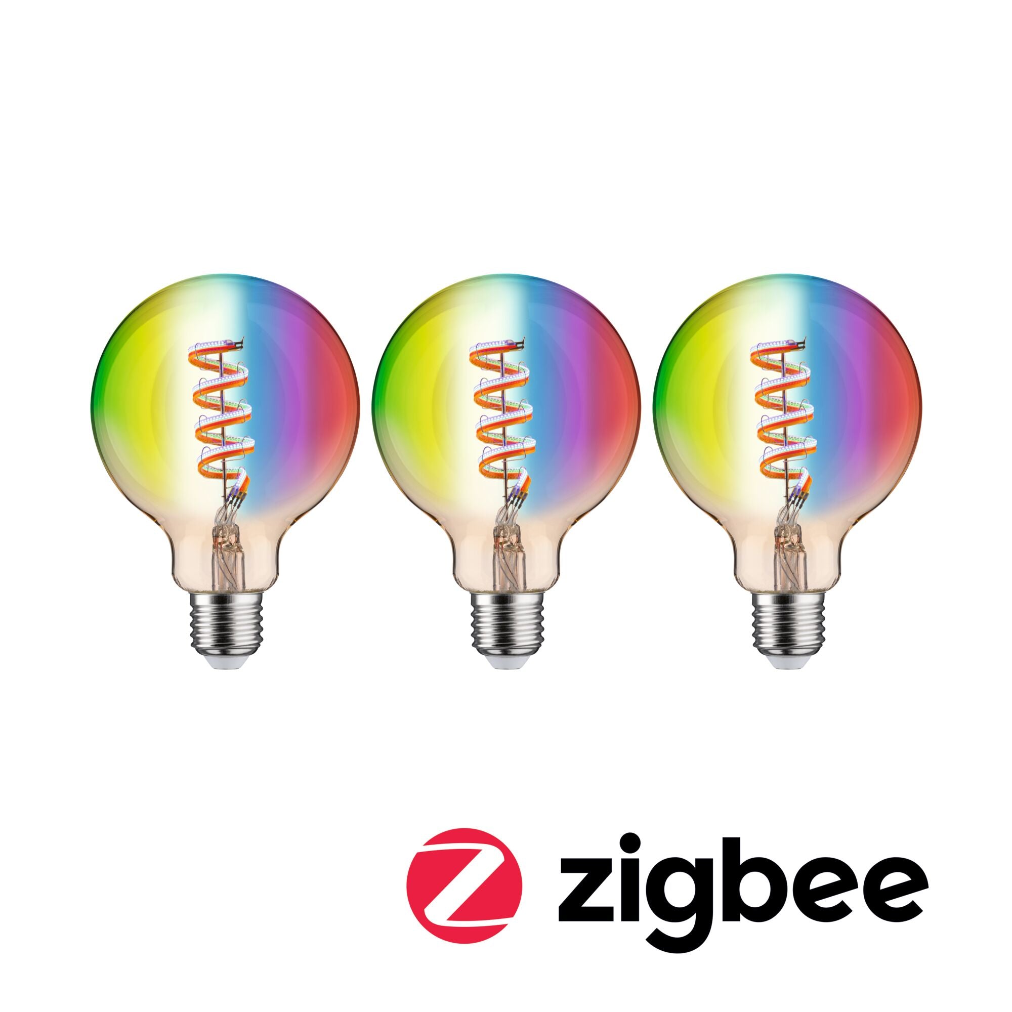 Paulmann Filament 230V LED Globe Smart Home Zigbee 3.0  3x470lm 3x6,3W RGBW+ dimmbar Gold